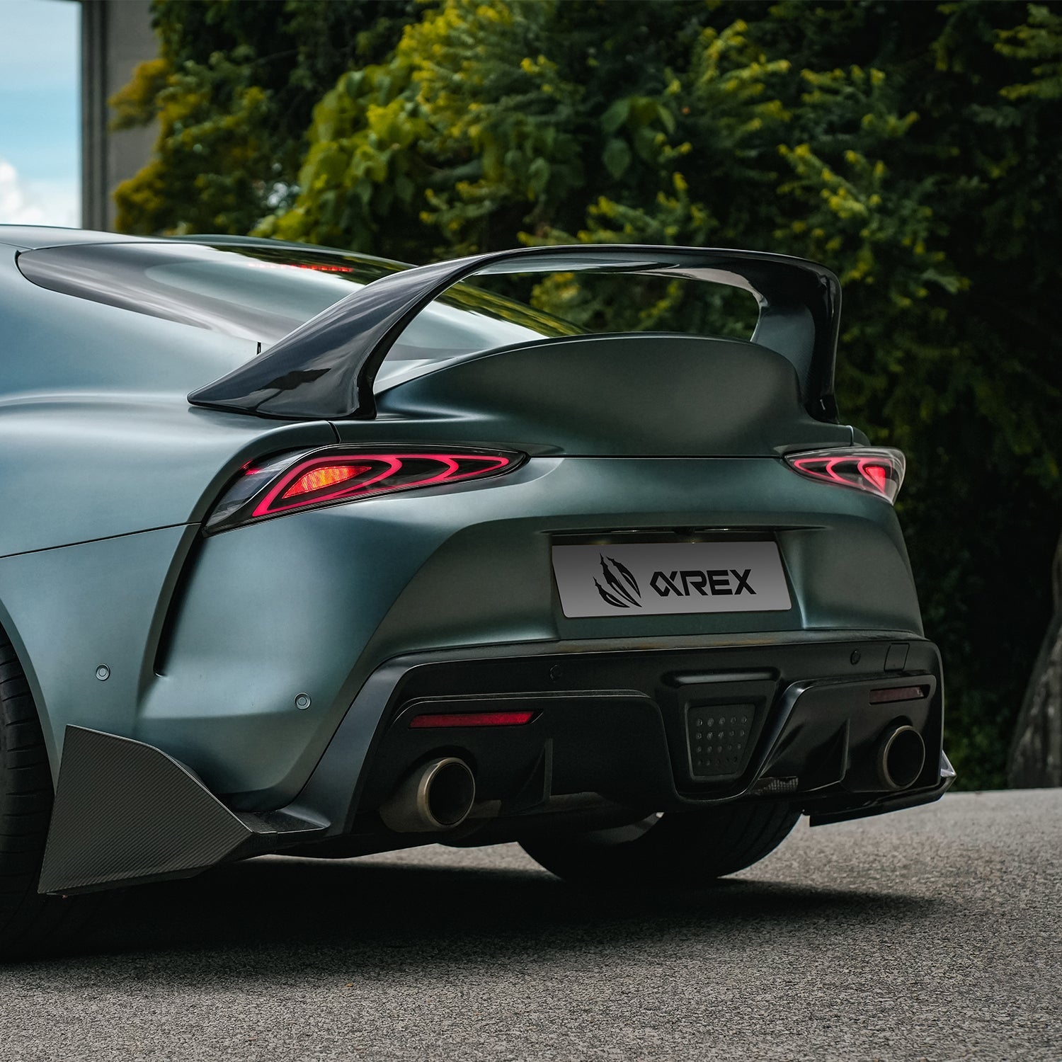 20-25 Toyota Supra FT-1 Style LUXX-Series LED Tail Lights - Black | AlphaRex