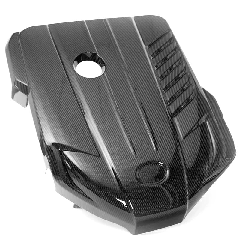 TOYOTA GR SUPRA A90 PRE-PREG CARBON FIBRE 3.0 ENGINE COVER (2019+)