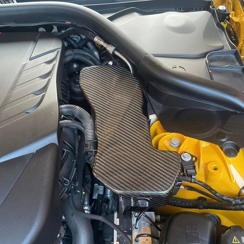TOYOTA GR SUPRA A90 PRE-PREG CARBON FIBRE ECU COVER (2019+)
