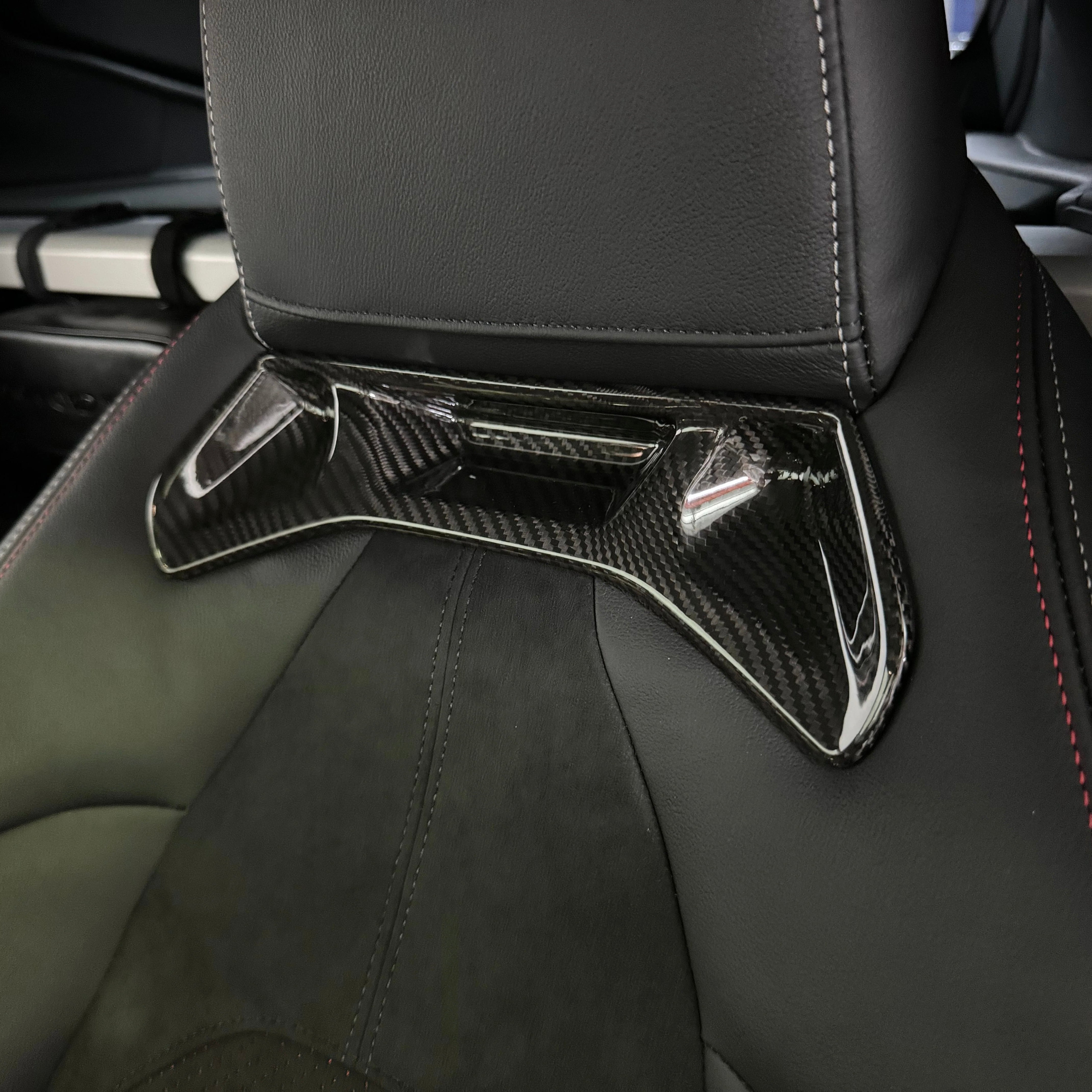 TOYOTA GR SUPRA A90 PRE-PREG CARBON FIBRE SEAT INSERT COVERS (2019+)