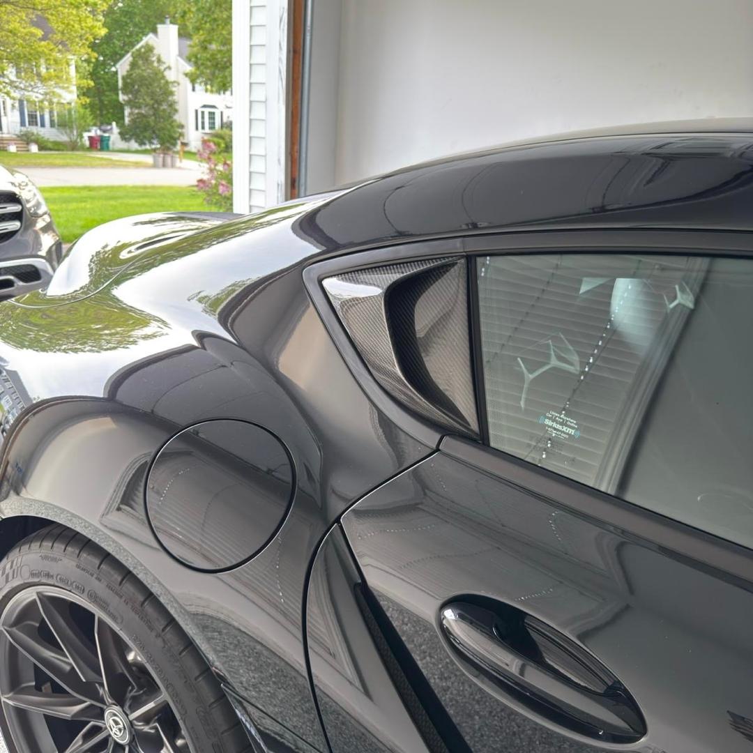 TOYOTA GR SUPRA A90 CARBON FIBRE WINDOW COVER (2019+)
