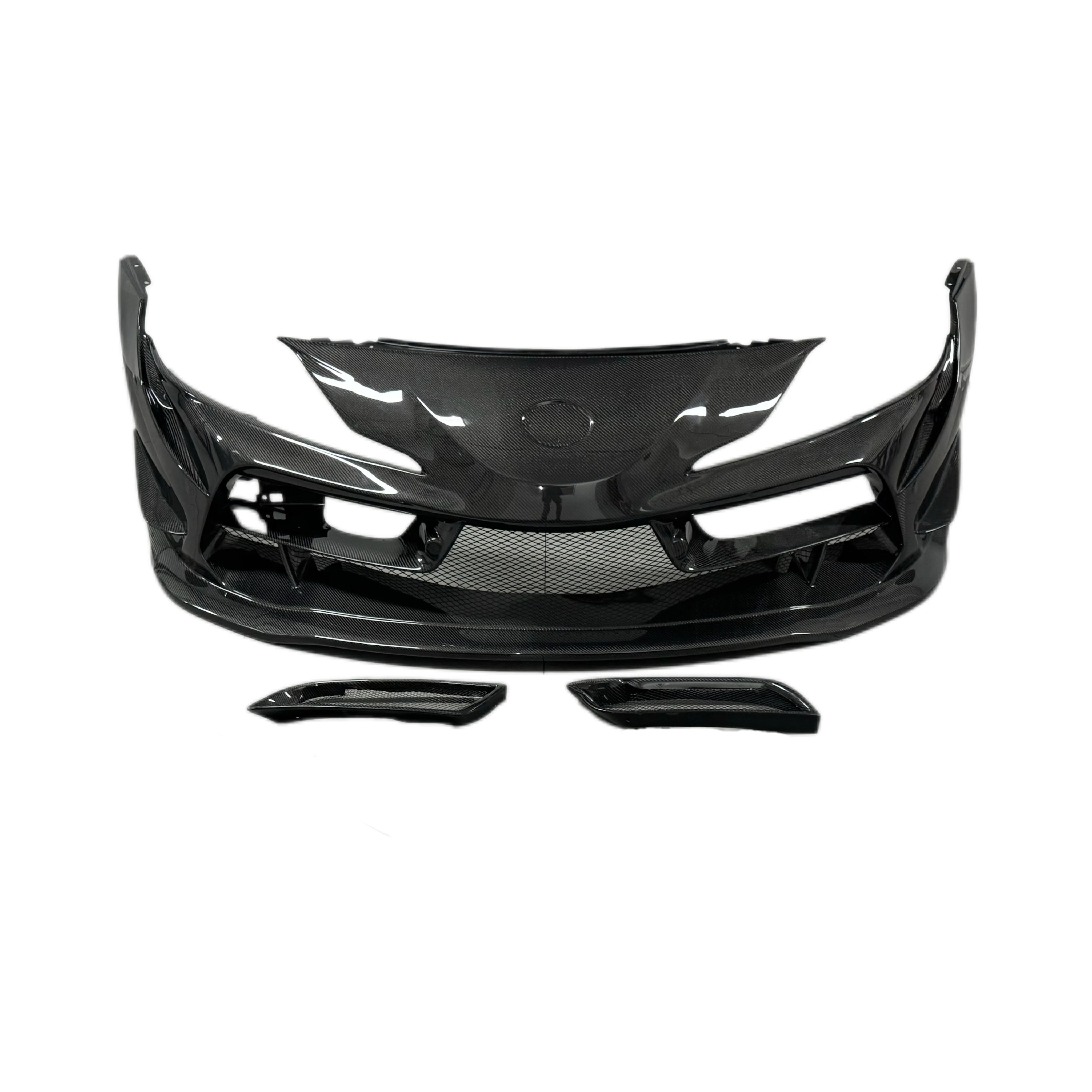 TOYOTA GR SUPRA A90 CARBON FIBRE ING STYLE FRONT BUMPER (2019+)