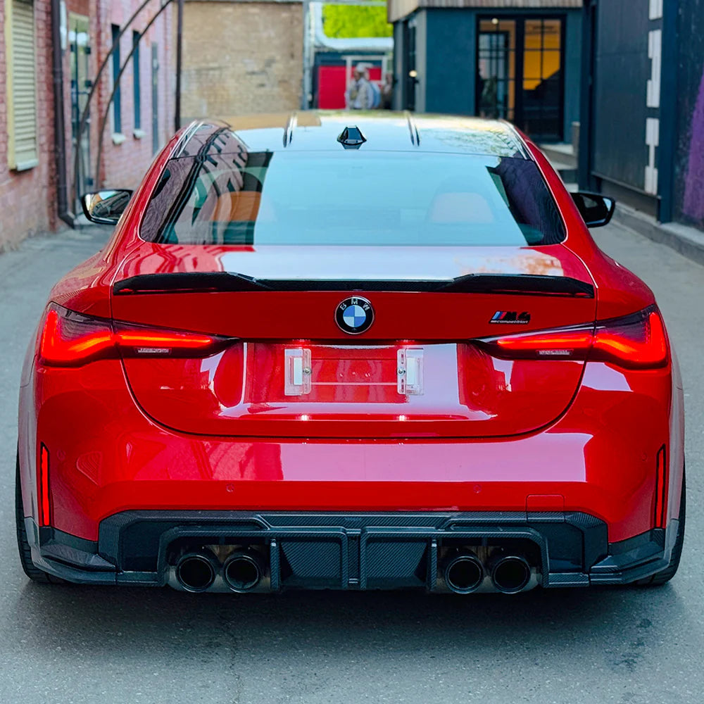 SOOQOO BMW M4 G82 G83 PREPREG CARBON FIBRE REAR DIFFUSER SET