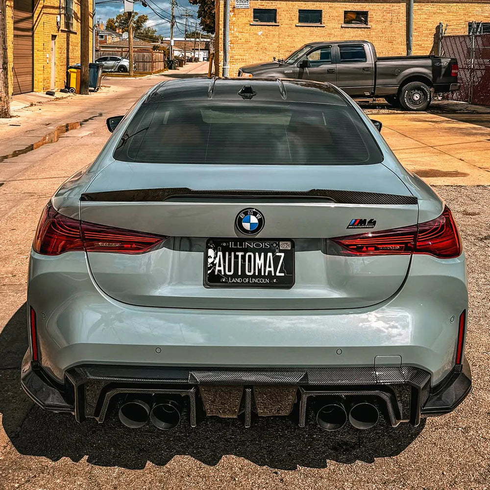 SOOQOO BMW M4 G82 G83 PREPREG CARBON FIBRE REAR DIFFUSER SET