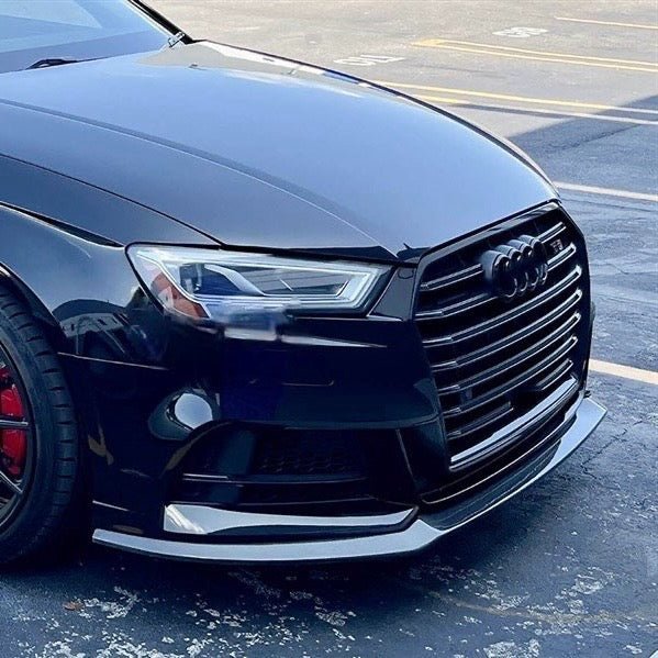 AUDI A3 (S - LINE)/S3 8V FL HATCHBACK CARBON FIBER FRONT SPLITTER (2017 - 2020) - AutoTailor