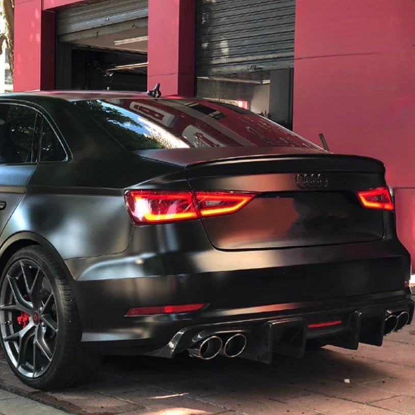 AUDI A3 (S - LINE)/S3 8V SALOON CARBON FIBER REAR DIFFUSER (2013 - 2016) - AutoTailor