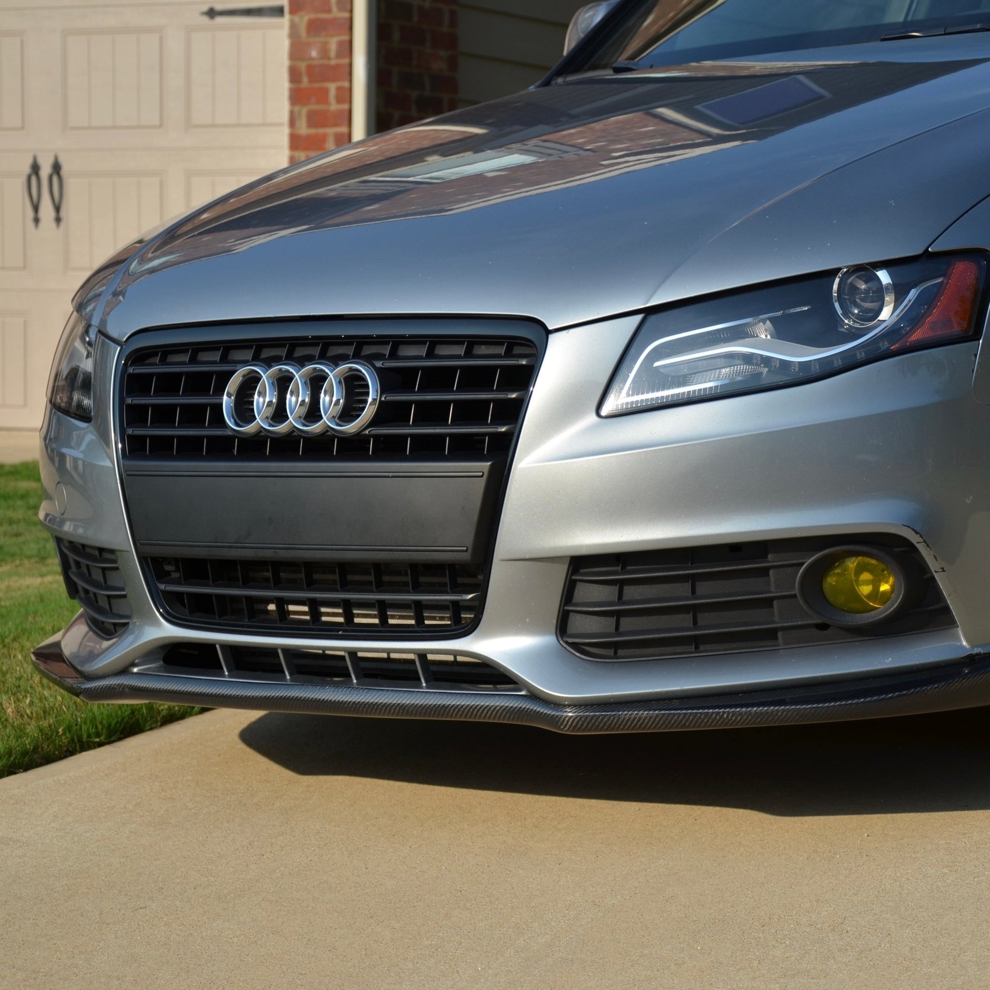 AUDI A4 (S - LINE) B8 SALOON CARBON FIBER FRONT SPLITTER (2009 - 2012) - AutoTailor