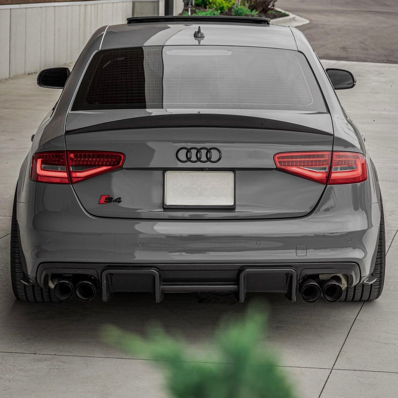 AUDI A4 (S - LINE)/S4 B8.5 CARBON FIBER REAR DIFFUSER (2013 - 2016) - AutoTailor
