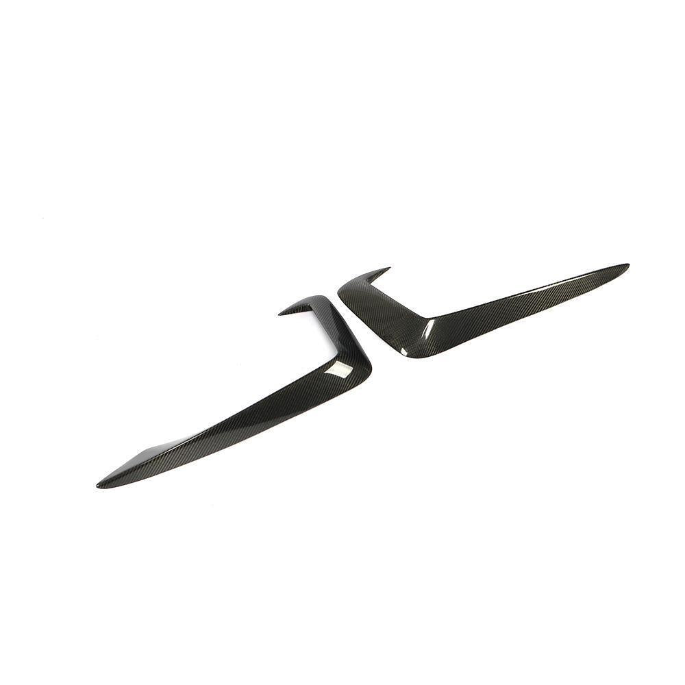 AUDI A4 (S - LINE)/S4 B9 CARBON FIBER FRONT BUMPER FOGLIGHT TRIM COVERS (2017 - 2019) - AutoTailor