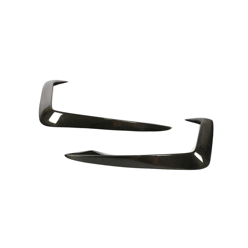 AUDI A4 (S - LINE)/S4 B9 CARBON FIBER FRONT BUMPER FOGLIGHT TRIM COVERS (2017 - 2019) - AutoTailor