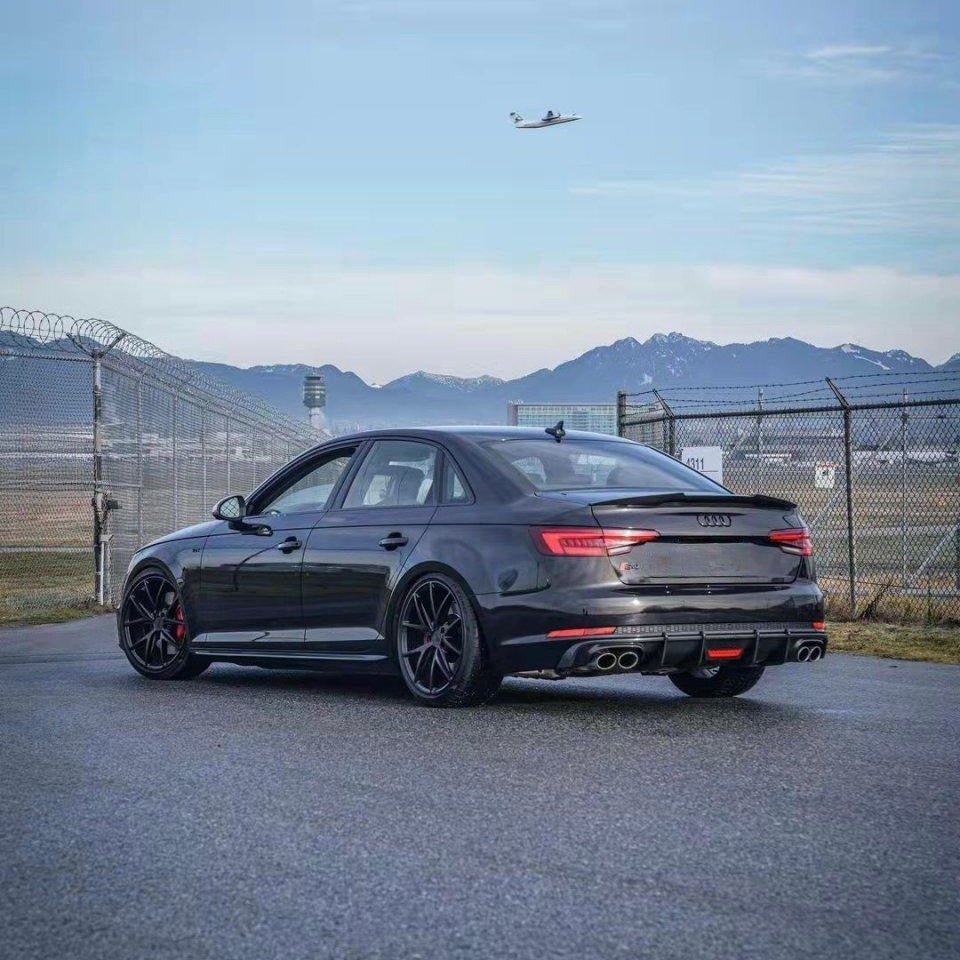 AUDI A4 (S - LINE)/S4 B9 SALOON CARBON FIBER REAR DIFFUSER (2017 - 2019) - AutoTailor