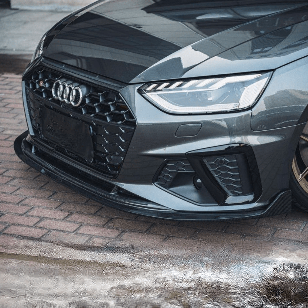 AUDI A4 (S - LINE)/S4 B9.5 PRE - PREG CARBON FIBER FRONT SPLITTER (2020+) - AutoTailor