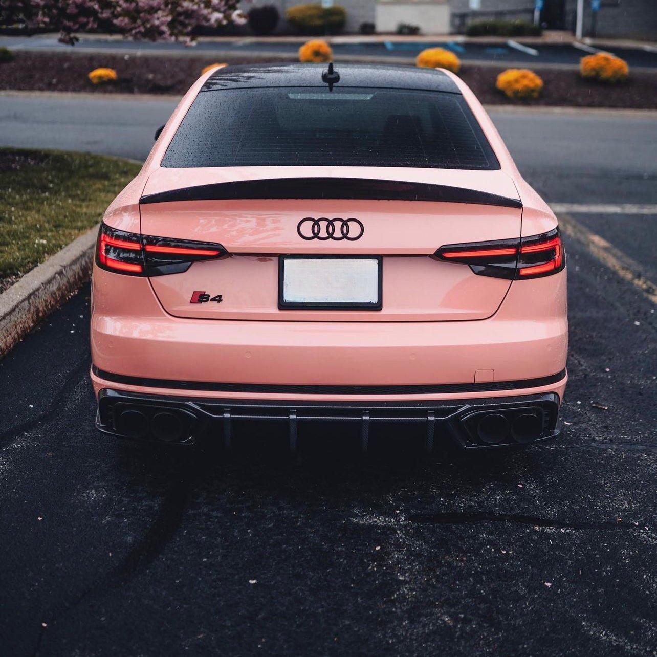 AUDI A4 (S - LINE)/S4 B9/B9.5 SALOON CARBON FIBER REAR SPOILER LIP (2017+) - AutoTailor