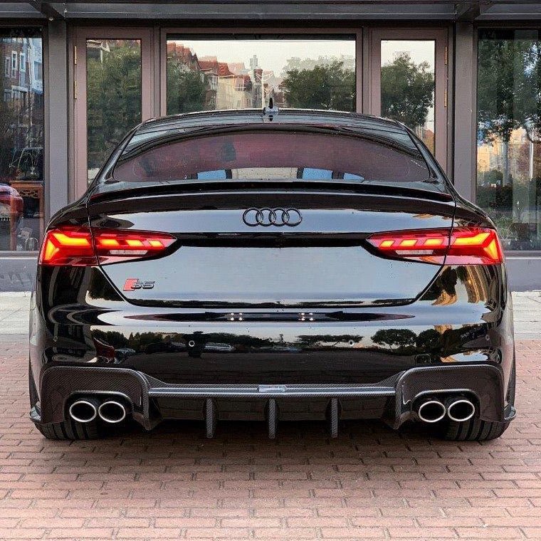 AUDI A5 (S - LINE)/S5 B9.5 PRE - PREG CARBON FIBER REAR DIFFUSER (2020+) - AutoTailor