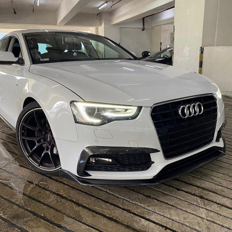 AUDI A5 (S - LINE)/S5 CARBON FIBER FRONT BUMPER FOGLIGHT TRIM COVERS (2013 - 2016) - AutoTailor