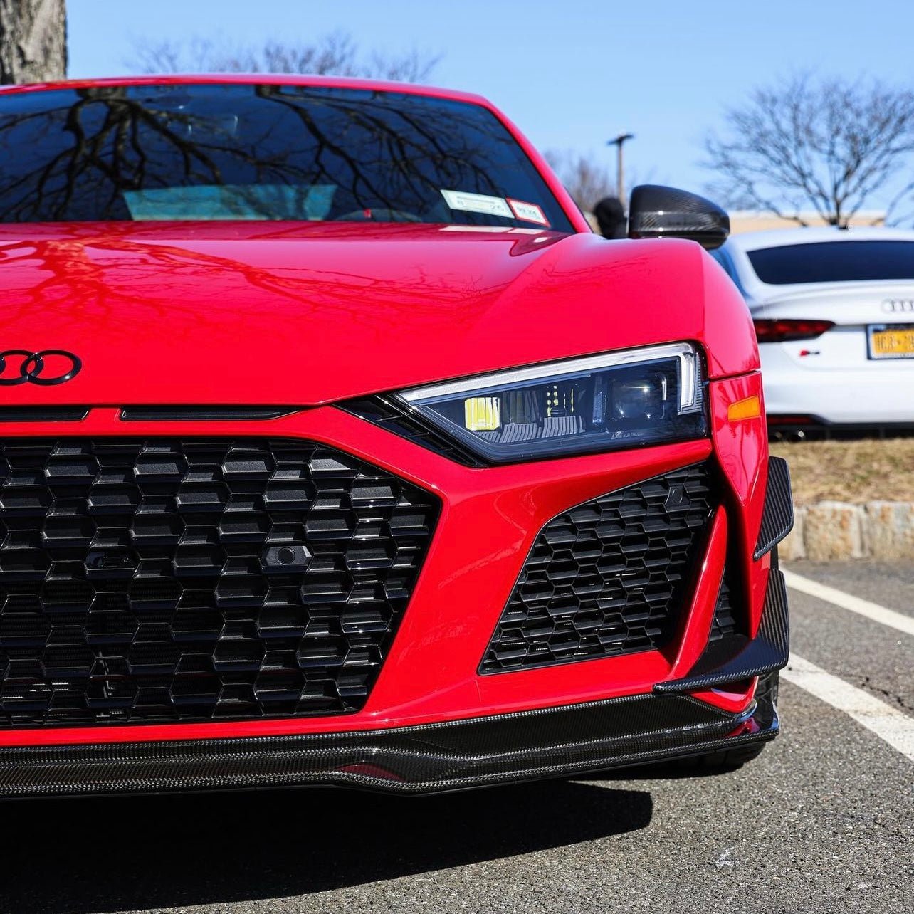 AUDI R8 V10 GEN 2 FL PRE - PREG CARBON FIBER GT STYLE FRONT CANARDS (2020 - 2023) - AutoTailor