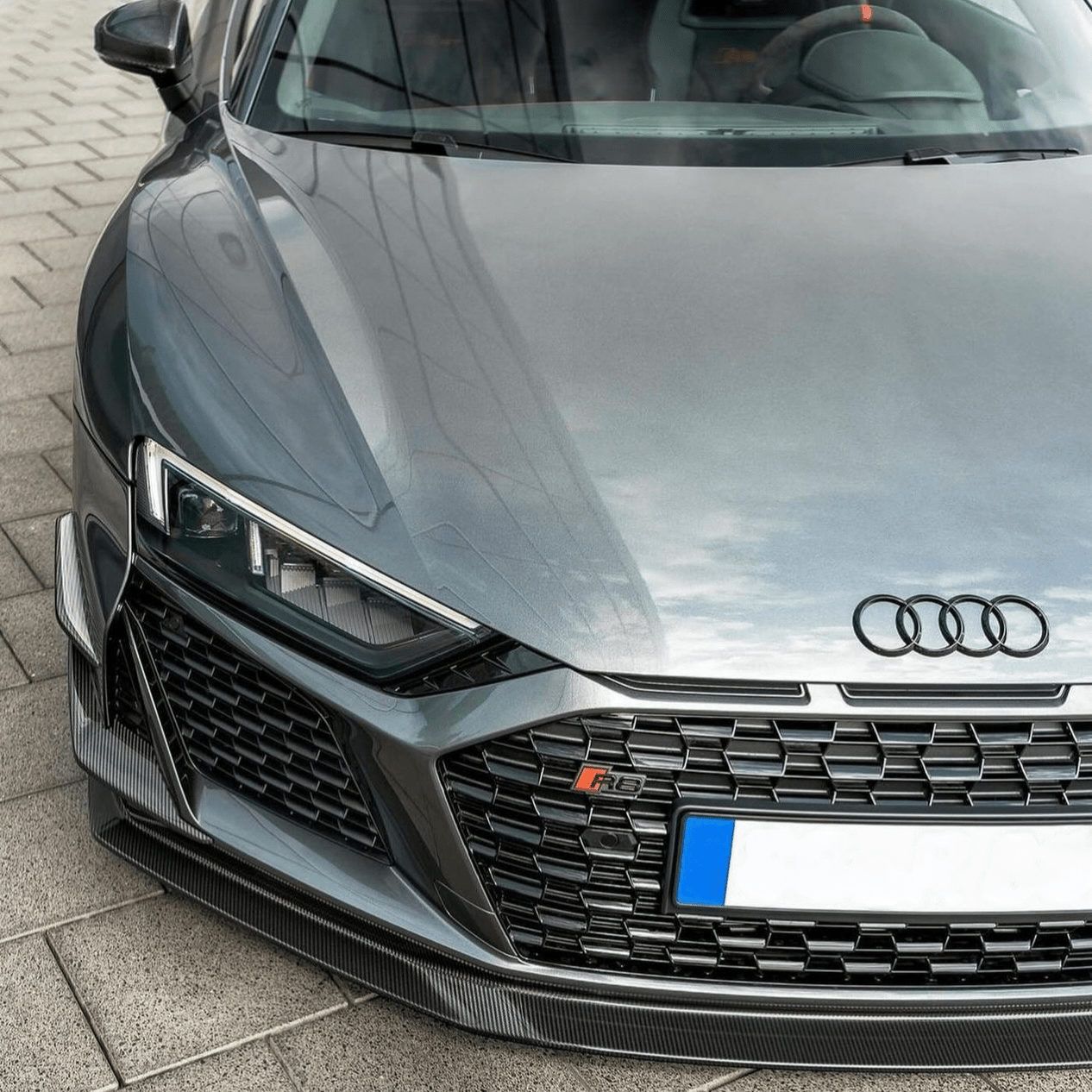 AUDI R8 V10 GEN 2 FL PRE - PREG CARBON FIBER GT STYLE FRONT SPLITTER (2020 - 2023) - AutoTailor