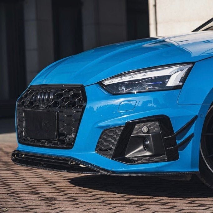 AUDI RS4 B9 AVANT PRE - PREG CARBON FIBER FRONT SPLITTER (2020+) - AutoTailor