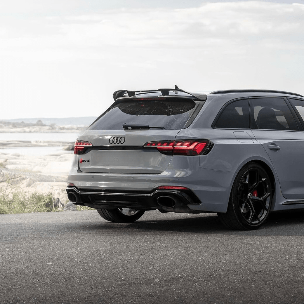 AUDI RS4 B9 AVANT PRE - PREG CARBON FIBER REAR SPOILER (2020+) - AutoTailor
