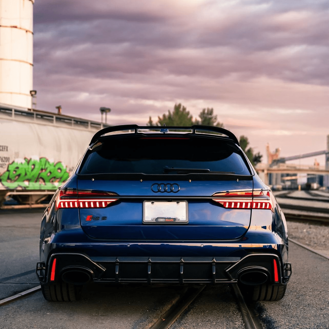 AUDI RS6 8V AVANT PRE - PREG CARBON FIBER REAR SPOILER (2019 - 2024) - AutoTailor