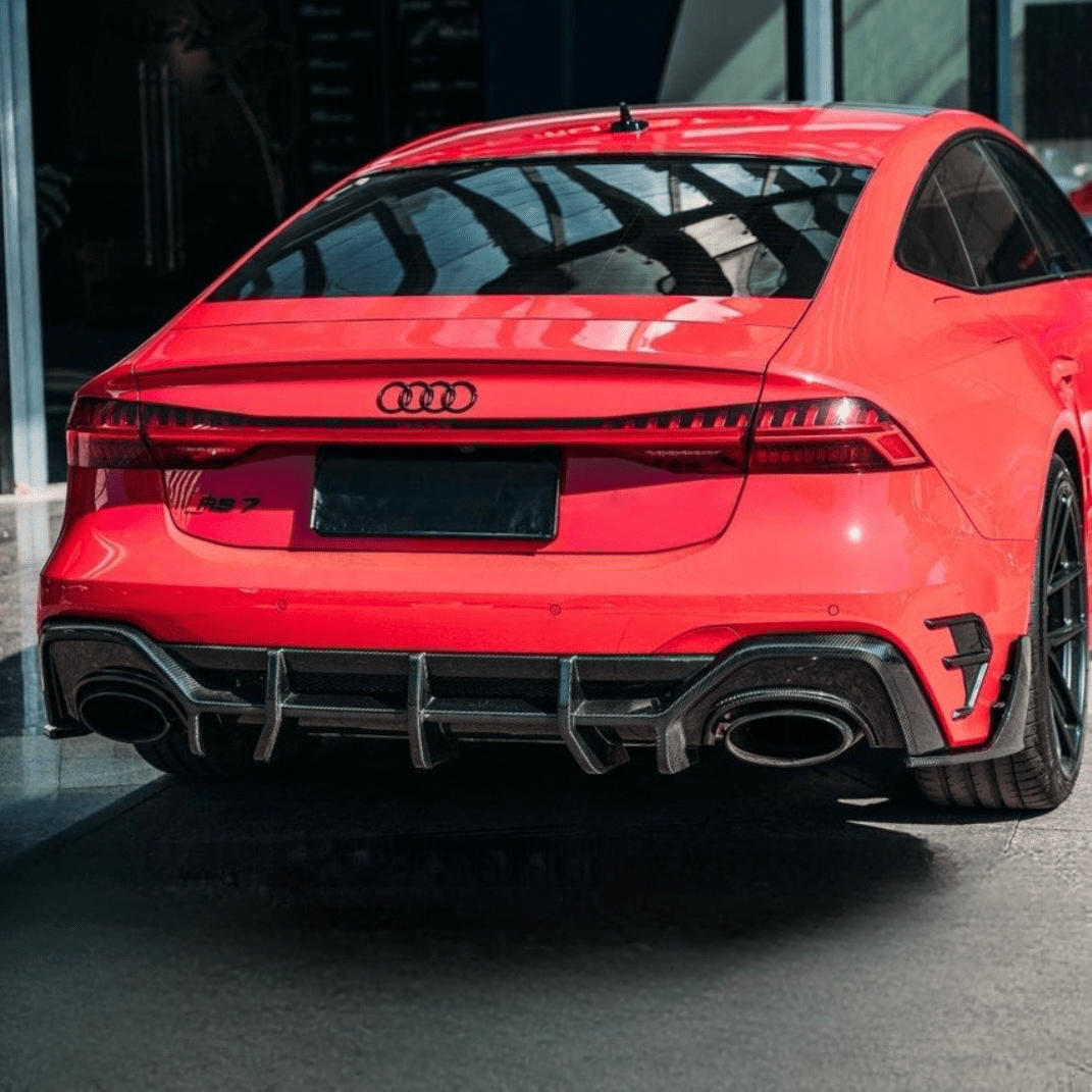 AUDI RS7 C8 PRE - PREG CARBON FIBER REAR DIFFUSER (2020 - 2022) - AutoTailor