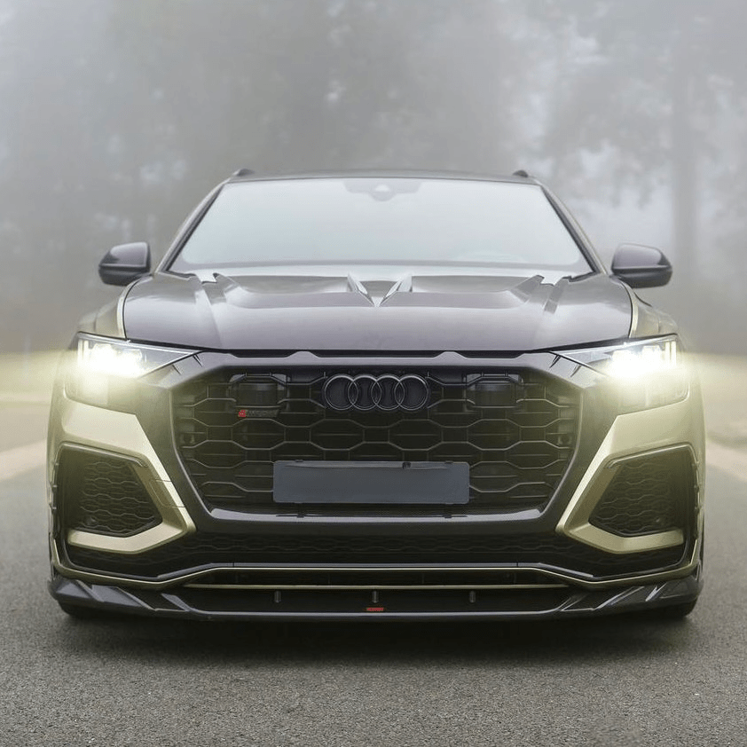 AUDI RSQ8 CARBON FIBER FRONT GRILLE TRIM COVER (2020+) - AutoTailor