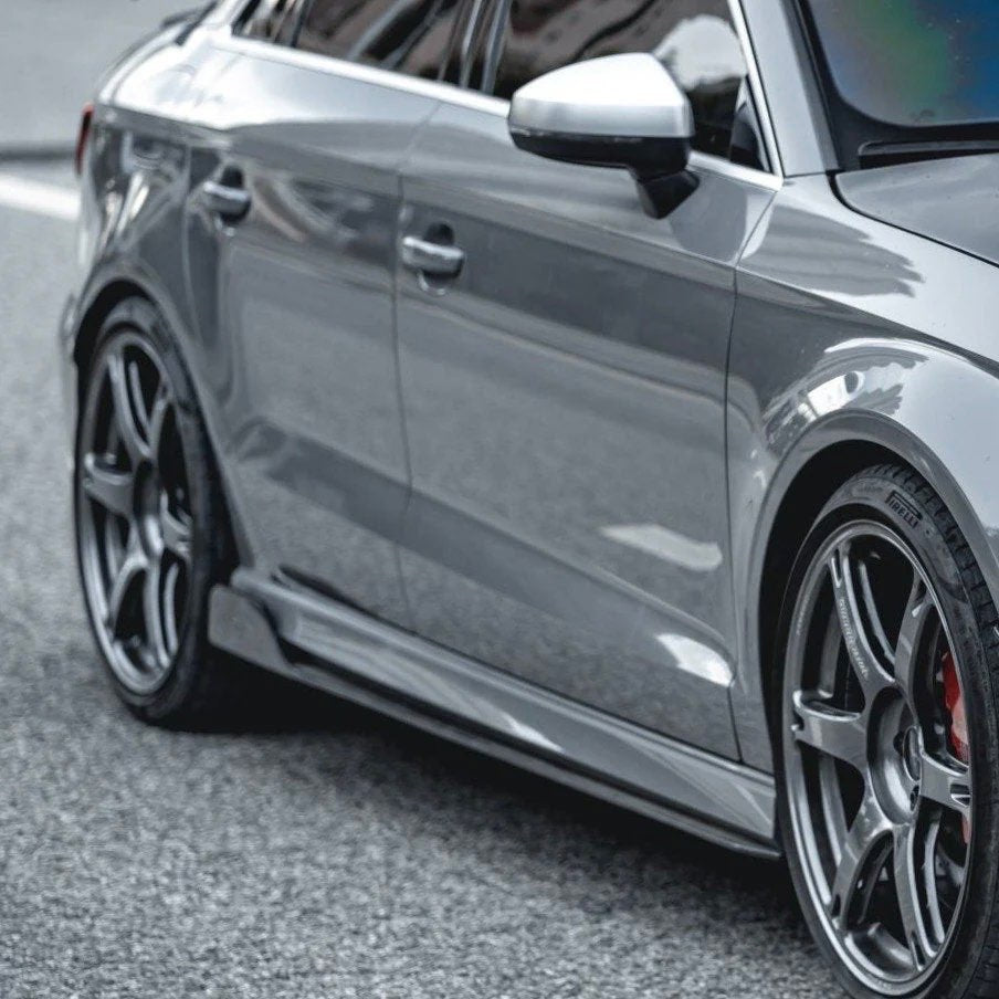 AUDI S3/RS3 8V FL SALOON CARBON FIBER SIDE SKIRTS (2017 - 2020) - AutoTailor