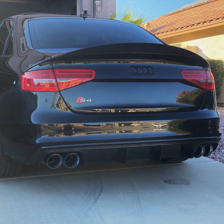 AUDI S4 B8.5 SALOON CARBON FIBER REAR SPOILER LIP (2013 - 2016) - AutoTailor