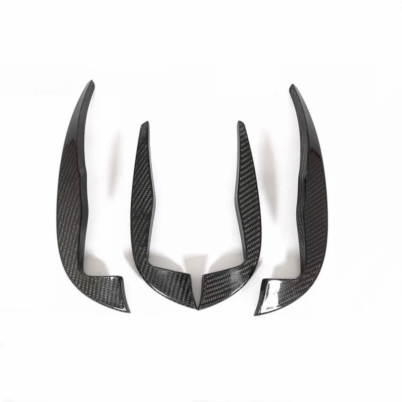 AUDI TT RS MK3 CARBON FIBER FRONT BUMPER CANARDS (2015 - 2018) - AutoTailor