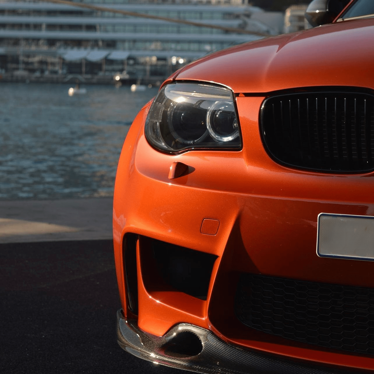 BMW 1M E82 CARBON FIBER FRONT SPLITTER (2011 - 2012) - AutoTailor