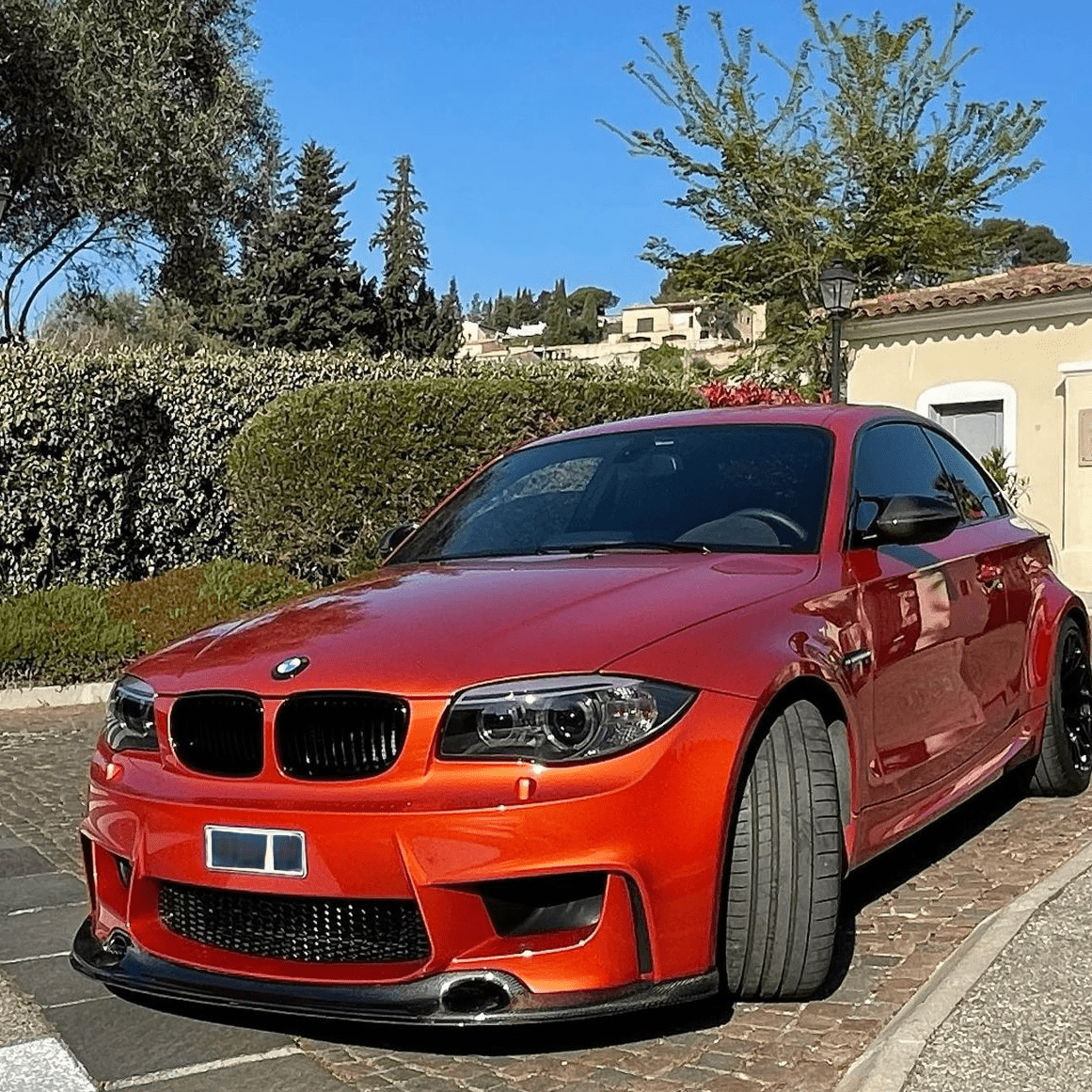 BMW 1M E82 CARBON FIBER FRONT SPLITTER (2011 - 2012) - AutoTailor