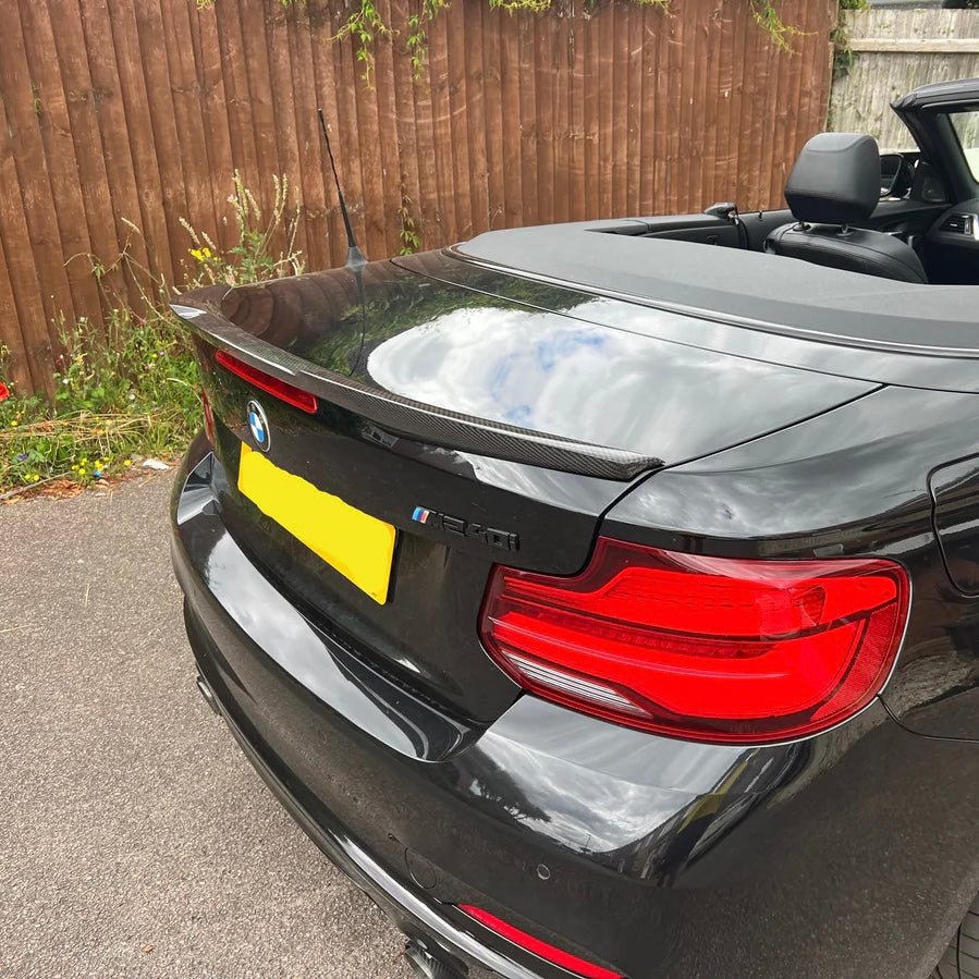 BMW 2 SERIES F23 (CONVERTIBLE) CARBON FIBER REAR SPOILER LIP (2015 - 2019) - AutoTailor