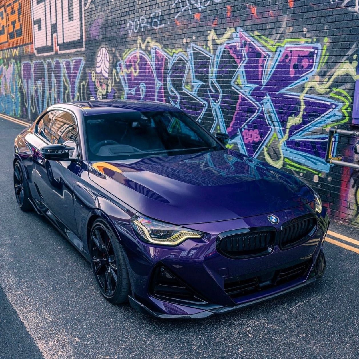 BMW 2 SERIES G42 PRE - PREG CARBON FIBER FRONT SPLITTER (2022+) - AutoTailor