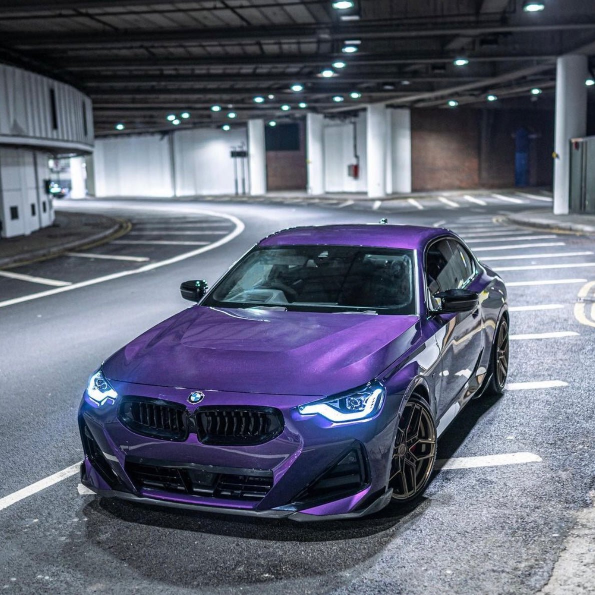 BMW 2 SERIES G42 PRE - PREG CARBON FIBER FRONT SPLITTER (2022+) - AutoTailor