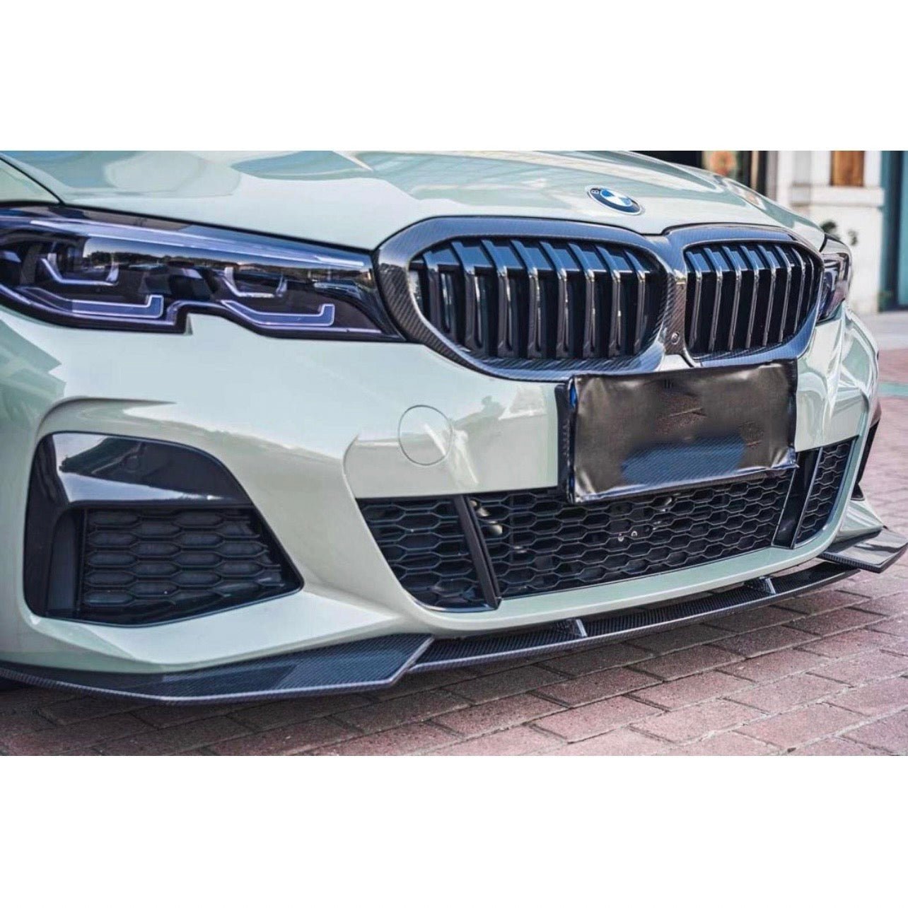 BMW 3 SERIES G20 G21 (M SPORT) CARBON FIBER FRONT SPLITTER (2019 - 2022) - AutoTailor