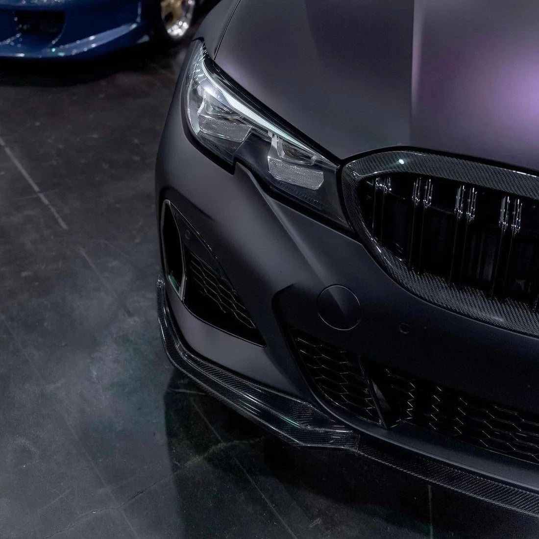 BMW 3 SERIES G20 G21 (M SPORT) CARBON FIBER FRONT SPLITTER (2019 - 2022) - AutoTailor