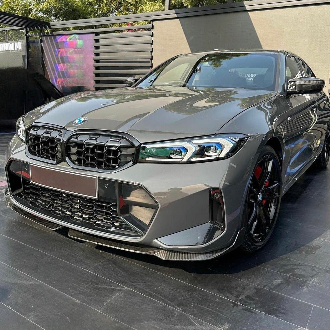 BMW 3 SERIES G20 LCI (M SPORT) CARBON FIBER FRONT SPLITTER (2022+) - AutoTailor