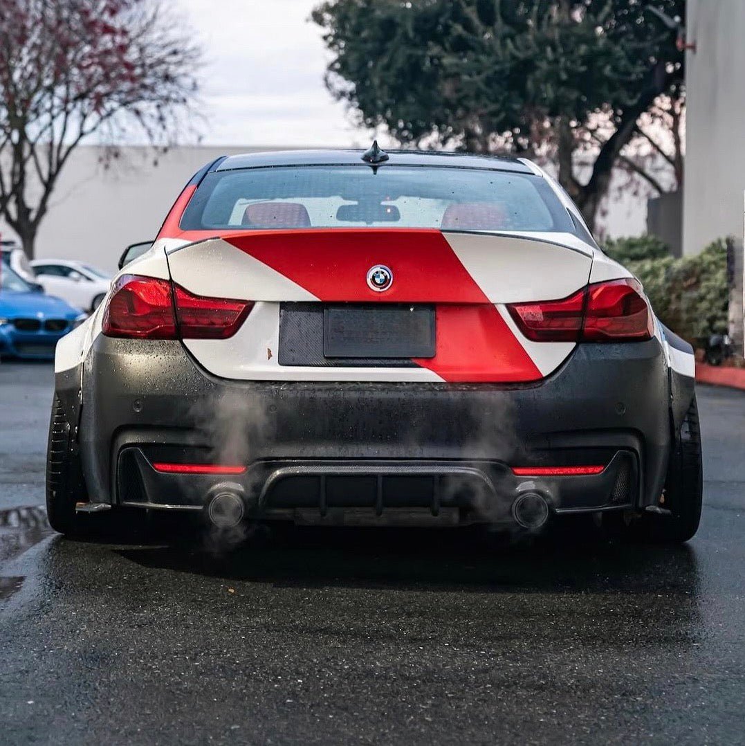 BMW 4 SERIES F32/F33/F36 (M SPORT) CARBON FIBER REAR DIFFUSER (2013 - 2019) - AutoTailor