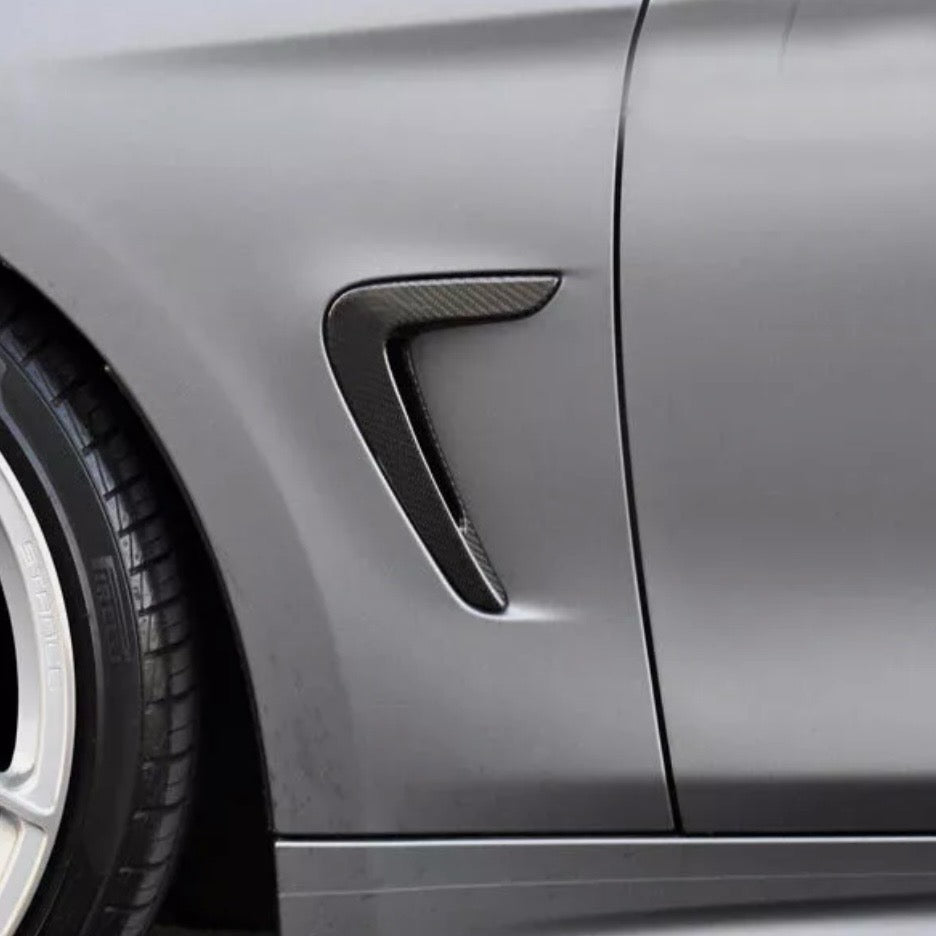BMW 4 SERIES F32/F33/F36 PRE - PREG CARBON FIBER FENDER TRIM COVER (2013 - 2019) - AutoTailor