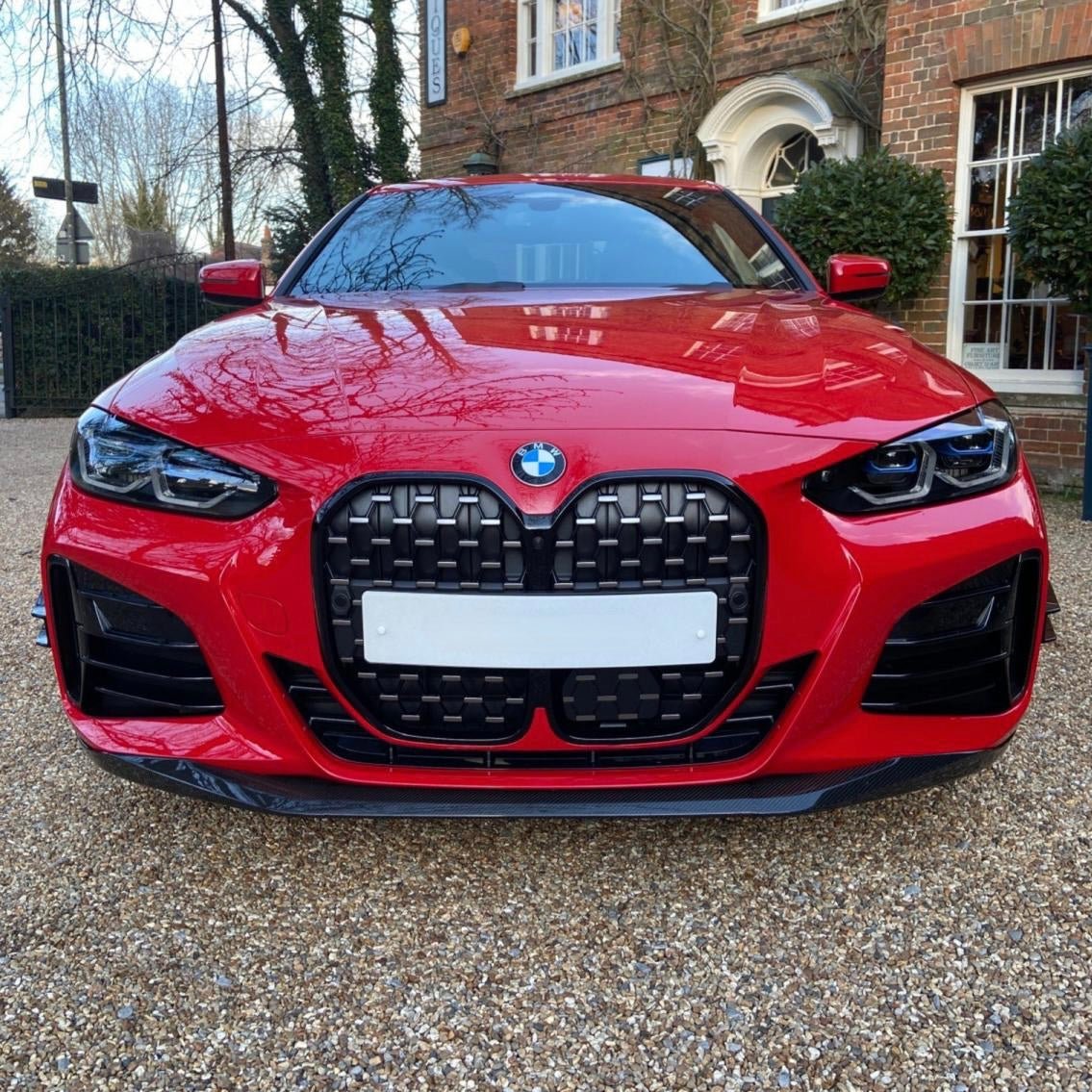 BMW 4 SERIES G22/G23 (M SPORT) CARBON FIBER FRONT SPLITTER (2020+) - AutoTailor