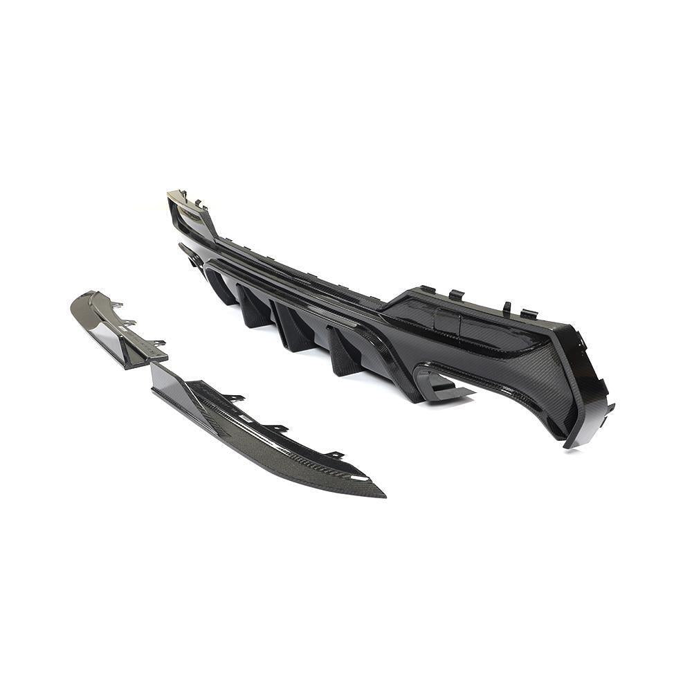 BMW 4 SERIES G22/G23 (M SPORT) CARBON FIBER RAIN LIGHT REAR DIFFUSER (2020+) - AutoTailor