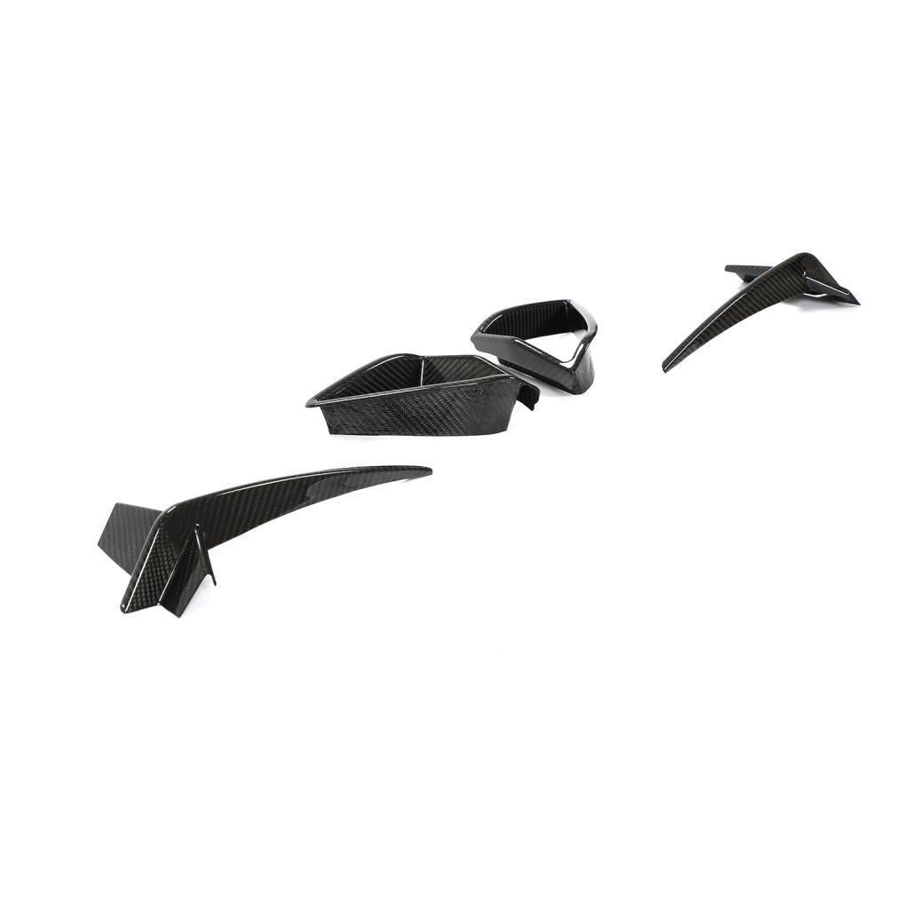 BMW 8 SERIES G14/G15/G16 (M SPORT) PRE - PREG CARBON FIBER FRONT BUMPER TRIMS (2018+) - AutoTailor