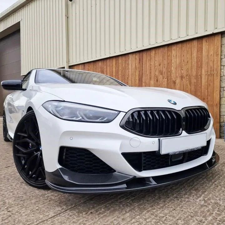BMW 8 SERIES G14/G15/G16 (M SPORT) PRE - PREG CARBON FIBER FRONT SPLITTER (2018+) - AutoTailor