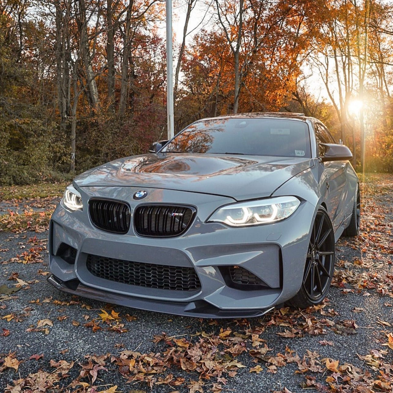 BMW M2 COMPETITION F87 CARBON FIBER GTS STYLE FRONT SPLITTER (2018 - 2021) - AutoTailor