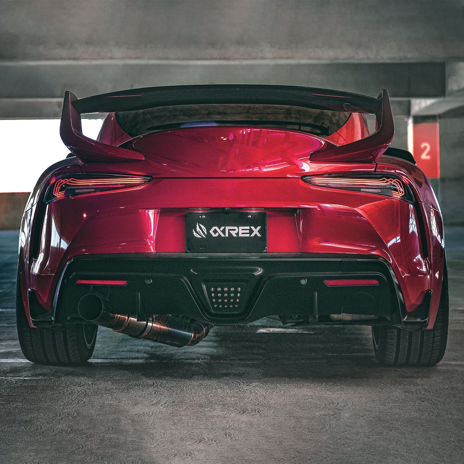 20-25 Toyota Supra CSL Laser Style LUXX-Series LED Tail Lights - Black | AlphaRex