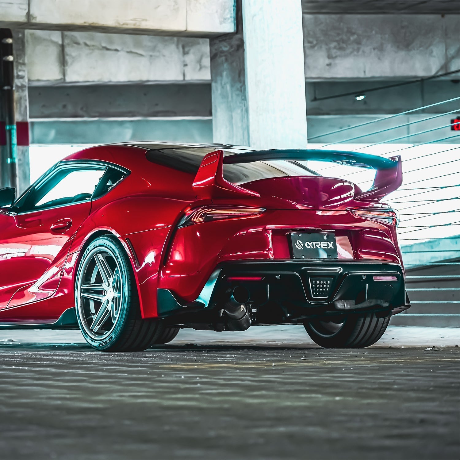 20-25 Toyota Supra CSL Laser Style LUXX-Series LED Tail Lights - Black | AlphaRex