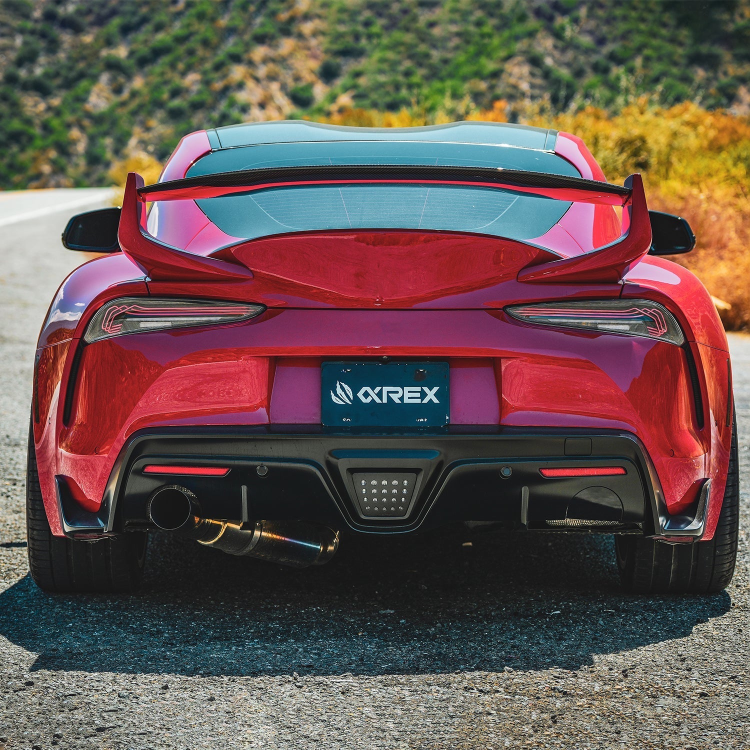 20-25 Toyota Supra CSL Laser Style LUXX-Series LED Tail Lights - Vivid Red | AlphaRex