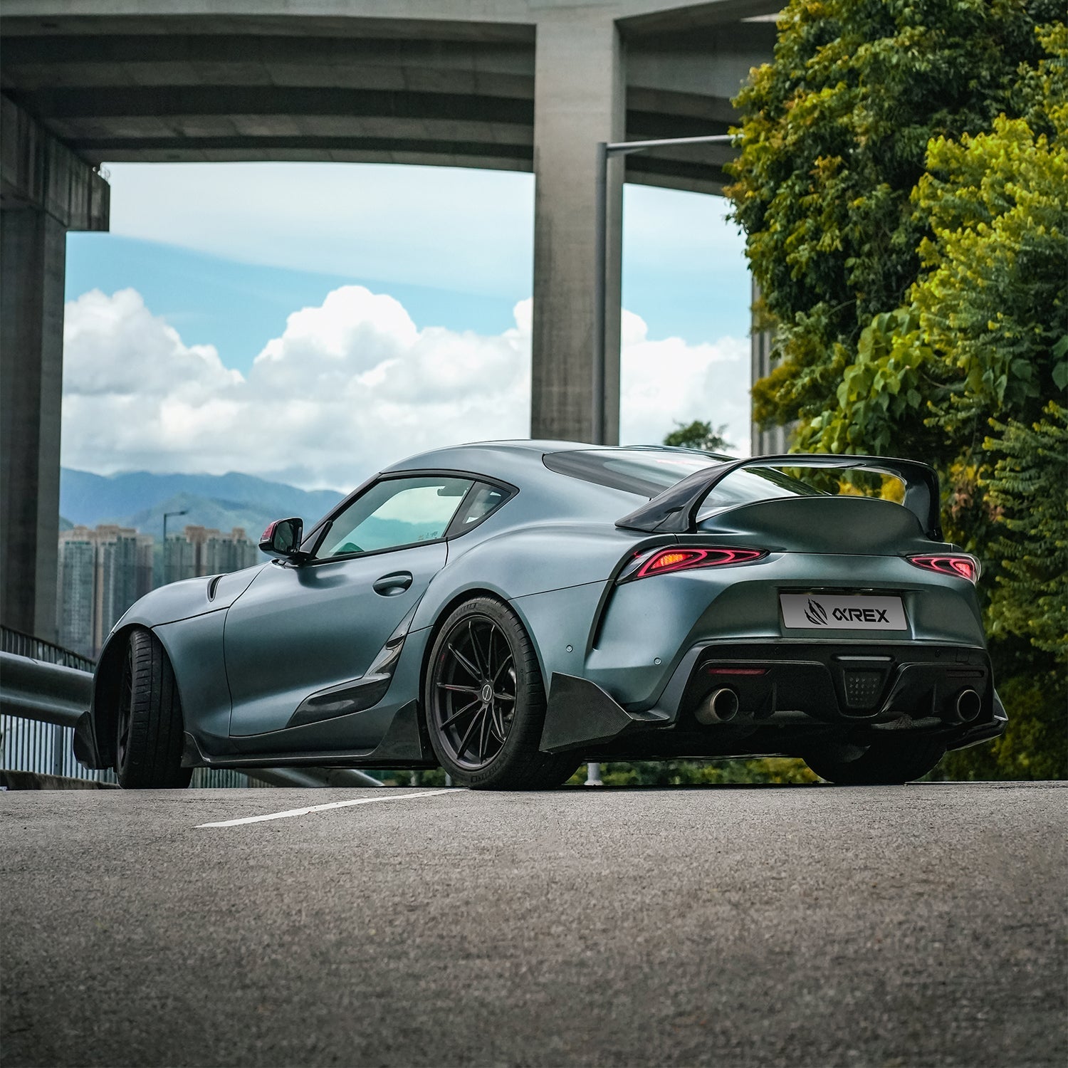 20-25 Toyota Supra FT-1 Style LUXX-Series LED Tail Lights - Alpha Black | AlphaRex