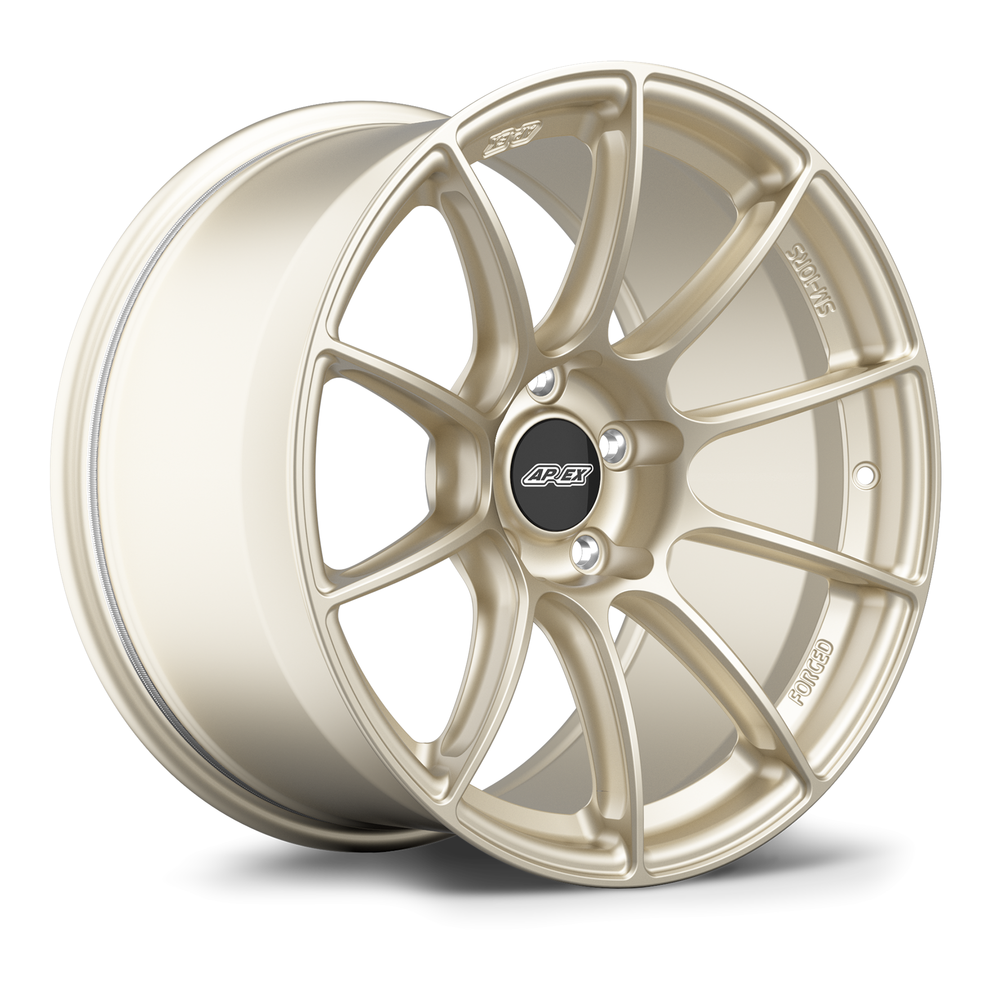 Apex SM-10RS Forged Alloy Wheel 18x10.5 ET44 5x114.3 Motorsport Gold 60.1mm CB