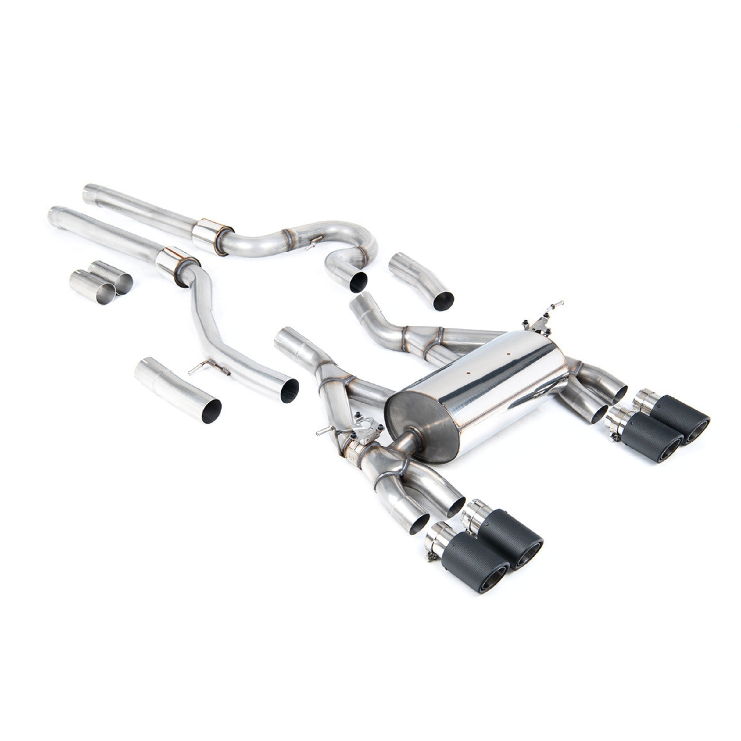 MILLTEK SPORT CAT-BACK EXHAUST SYSTEM - BMW M3 F80 & M4 F82 (NON GPF 2014-2018)